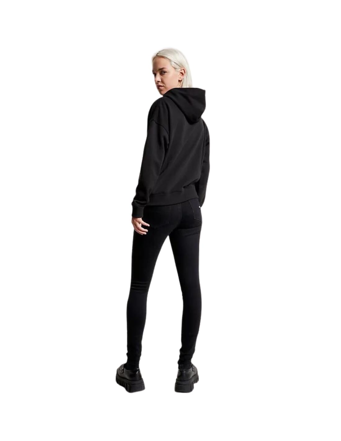 Tommy Jeans Felpa Uomo DW0DW15411 Nero Logo