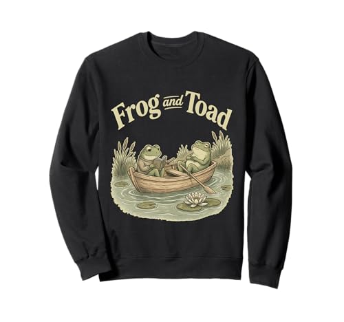 Frog And Toad Friends Reading Cozy Nature Sweatshirt