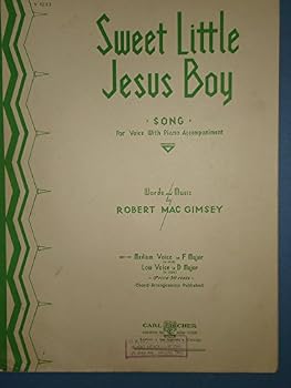 Sheet music Sweet Little Jesus Boy (Medium Voice in F), Robert MacGimsey Book