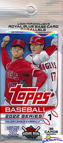 2022 Topps Series 1 Baseball EXCLUSIVE HUGE Factory Sealed Retail JUMBO FAT PACK with 36 Cards! Loaded with Rookies & Cool Inserts! Look for Autos, Relics, Parallels, Wander Franco RC & Autos! WOWZZER