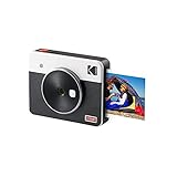 Kodak Mini Shot 3 Retro 3x3” Portable Wireless Instant Camera & Photo Printer, Compatible with iOS, Android & Bluetooth, Real Photo HD 4Pass Technology & Laminated Finish, Premium Quality – White