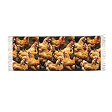 Taille : 196 x 68 cm, lustre subtil, drape joliment et reste infroissable, s'enroule et tient facilement dans votre sac. Il correspond à la taille standard de l'écharpe et peut être utilisé comme châle et écharpe.