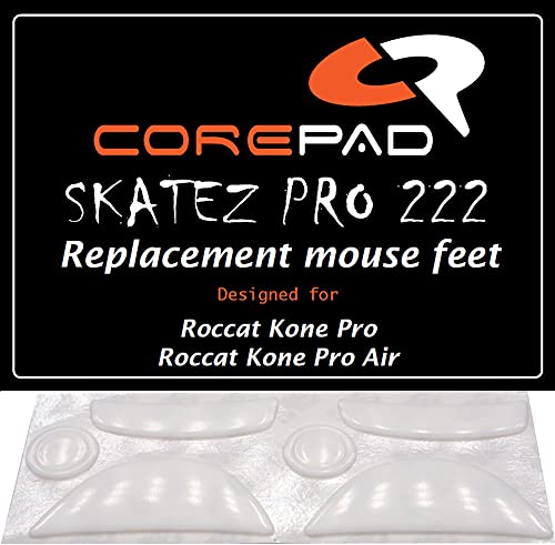 Corepad Skatez PRO 222 Ersatz Mausfüße kompatibel für Roccat Kone Pro/Roccat Kone Pro Air