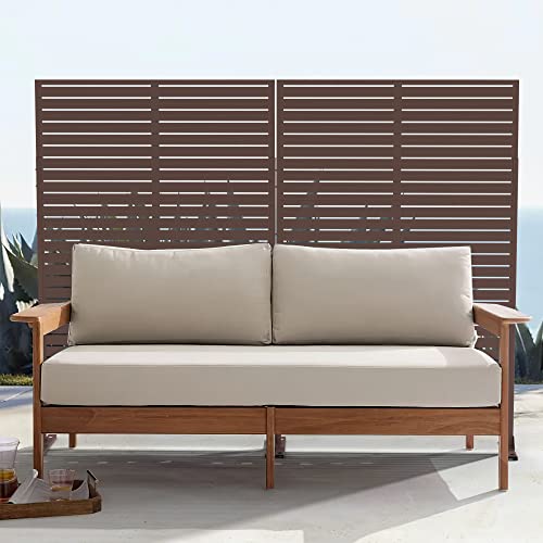 Pexfix 76" H X 47" W Metal Privacy Screen, Outdoor Indoor Privacy Screens And Panels Freestanding, Decorative Privacy Fence Screen Fence Panels For Balcony Patio #TOP6