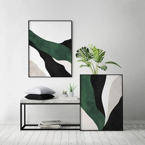 Impression sur toile jade vert pour décoration intérieure de salon moderne