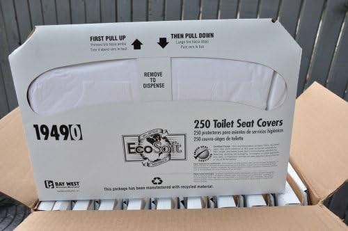 WAUSAU PAPER MILLS Toilet Seat Cover 14.5X17 White Ecosoft, 12 CS