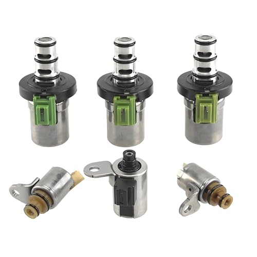 4F27E Transmission Shift EPC PWM 6 pcs Solenoid Kit Compatible With Mazd-a 2 3 5 6 CX-7 MPV 2002-2012 48420K-R FN4A-EL 4 Speed