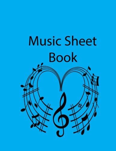Music Sheet Book: Blank Music sheets with lines
