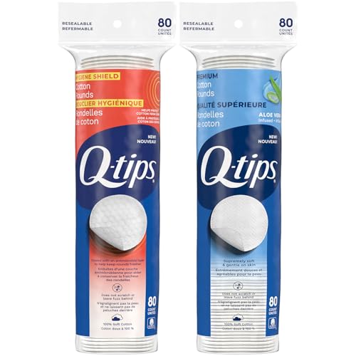 Q-tips �R�b�g�����E���h�o���h��(�v���~�A��&�q���V�[���h)�A�_�炩���������̏o�Ȃ����C�N���Ƃ��p�b�h�A�X�L���P�A�Ɣ��e�̎g�p�A��100%�A80Ct Ea.