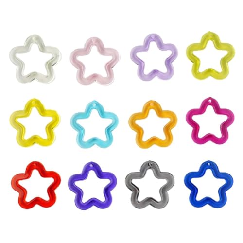Acrylic Star Charm Small Star Necklace Bracelets Supplies Acrylic Material