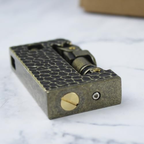 Encendedor kerosene retro estilo antiguo Rueda de molienda miniatura 5