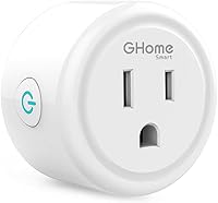 Vista 1 de GHome Smart Mini enchufe, enchufe de salida Wi-Fi compatible con Alexa y Google Home, control remoto con función de temporizador, no requiere