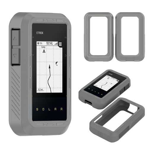 GARMIN(�K�[�~��) eTrex Solar �p �J�o�[ �ی�P�[�X �yNOUKAJU�z �S�ʕی� �����ȒP �ϏՌ� �Ռ��z�� �A�N�Z�T���[ (�O���[)