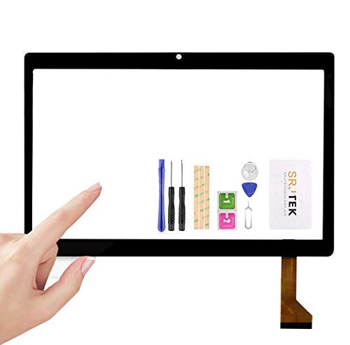 for 10.1 Inch Zonko K105 Tablet PC Front Outter Touch Screen Panel Digitizer Sensor Glass Replacement Phablet Multitouch (Black)