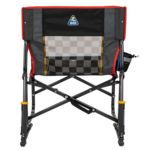 Silla de Camping Mecedora GCI Outdoor NASCAR Freestyle XL Rocker Negra miniatura 5