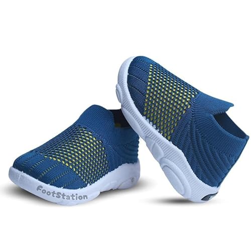 TrendStation:- Kids Knit Slip-on Walking Shoes, Attractive Colour's, Breathable Mesh, Lightweight & Comfortable Sneakers for Active Kids2