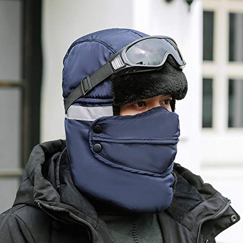 Chapeau aviateur homme windproof avec cache-oreilles chaud