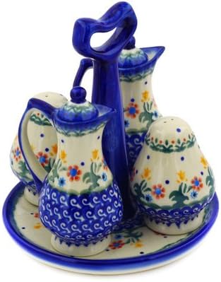 Polish Pottery 5-Piece Seasoning Set