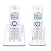 Produktbild ALCATEL F530 Duo  Schnurloses DECT-Telefon-Set  Großes beleuchtetes Display  Freisprechfunktion  Anrufsperrfunktion  2 Direktwahltasten  2 Mobilteile  Weiß/Blau