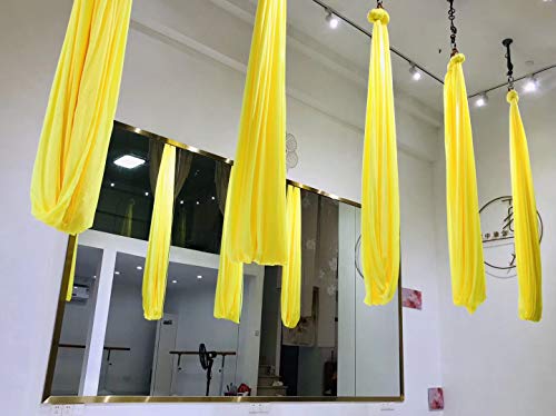 Image of F.Life Aerial Silk Yoga Hammock & Swing for yoga Inversion,Strength training,starter hardware kit