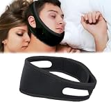 Anti Schnarchen Kinnriemen,Anti-Schnarch Band,Schnarchstopper Anti-Schnarchen,Anti Snoring Chin Strap,2025 Aktualisierung Schnarchstopper Schnarchlösung,Reduktion Snore Relief Kinnriemen,Schwarz