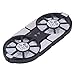 Laptop Cooler Cooling Pad,Portable USB Powered,4Color Laptop Cooling Pad,Foldable Notebook Cooler DualFan,Large Air Volume Radiator Heat Sink,with Blue LED Light(Black)