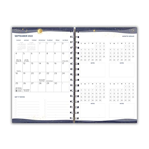 Goal Getter 2023 Weekly And Monthly Planner, 16-Month Lifestyle Planner: September 2022 - December 2023, 6" X 9" - Mystic Cosmos #TOP1