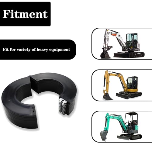 Image of 8 Pack 55MM Excavator Bucket Pin Shim Kit Detachable for Excavator and Skid Steer Fit for John Deere 75C 80C 75D 85D 75G 85G, 5mm Thickness