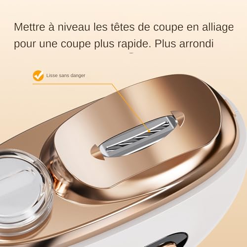 Lime-ongles rechargeable USB manucure voyage à 3 vitesses réglables - 6