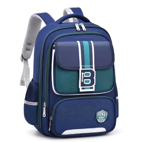 Tanou Cartable Garcon Primaire, Sac à Dos Ergonomique pour Enfants 7-11 ans