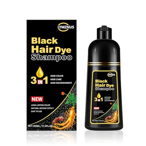 lymznus Herbal Black Hair Dye Shampoo