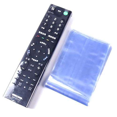 PLCPDM 5/10/20Pcs Remote Covers Heat Shrink Film for TVs Air Condition Remote Control Heat Shrink Wrap Bags