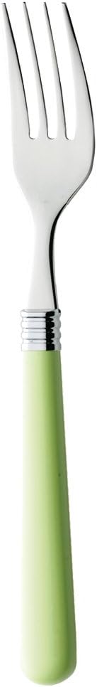 Takakuwa Metal 401086 Pastel Cutlery Dessert Fork, Green