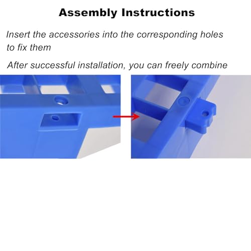 Palés de plástico conectables libremente con base elevada antihumedad 5