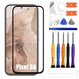 VUXYIT Compatibile con Google Pixel 8A Display Vetro Frontale di Riparazione Set + OCA (No LCD Screen and Touch Digitizer)