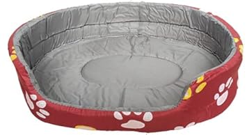RvPaws Dog Extra Soft Round Bed for Puppy and Cat(Multi-Color) (M)