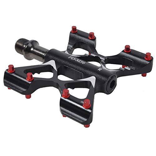 Thinktop Bike Pedals 3 Bearing Road Mountain Bike Platform Pedals Flat Sealed Lubricate Bearing Axle 9/16 Inch For Bmx Mtb #TOP3