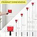 Paint Edge Trimmer + 2 Replace Pads - Adjustable 35.4-78.7 Inch Spliceable Pole, Ceiling & Corner Painting | Includes Replaceable Paint Pads | Professional Paint Edger for Clean, Sharp Lines