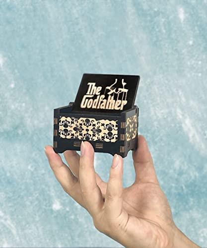 Sooharic The Godfather Music Box- 18 Note Wind Up Mechanism Vintage Carved Wooden Music Box Crafts (The Godfather) #TOP4