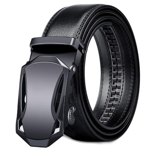 JSEIAJB Men's Automatic Buckle Black Casual Business Belt