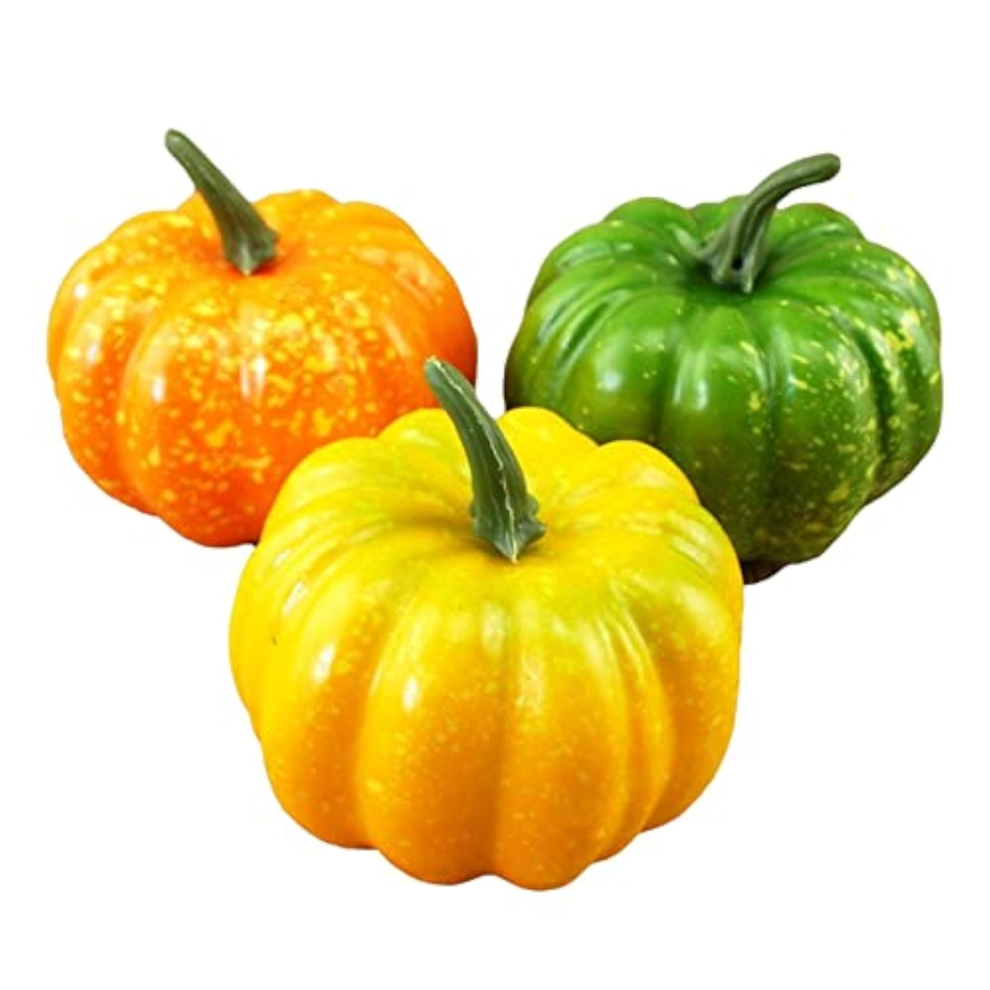 3Pcs Artificial Pumpkin Decoration for Farmhouse Mantel