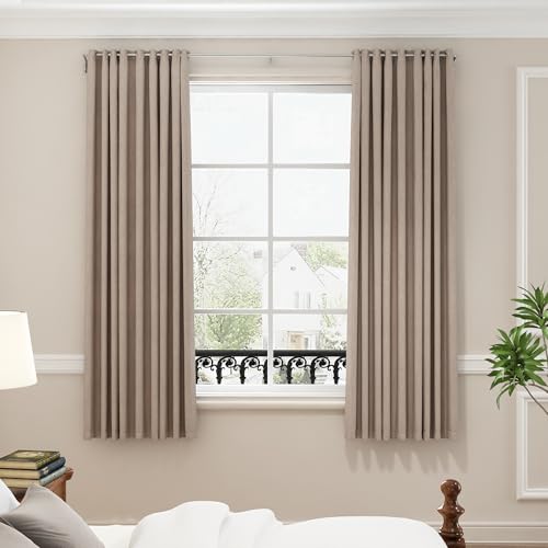 Image of ENJOYBASICS 48-84 inch Wrap Around Curtain Rod, Quick Curtain Change, Nickel