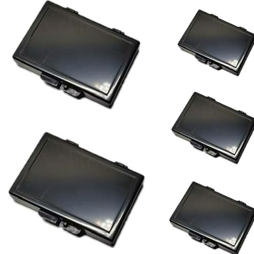 Lot de 5 boîtes de rangement ESD Safe IC, organiseurs de puces en mousse antistatiques pour BGA, SMD, composants électroniques (100 x 75 x 18 mm/noir entier)
