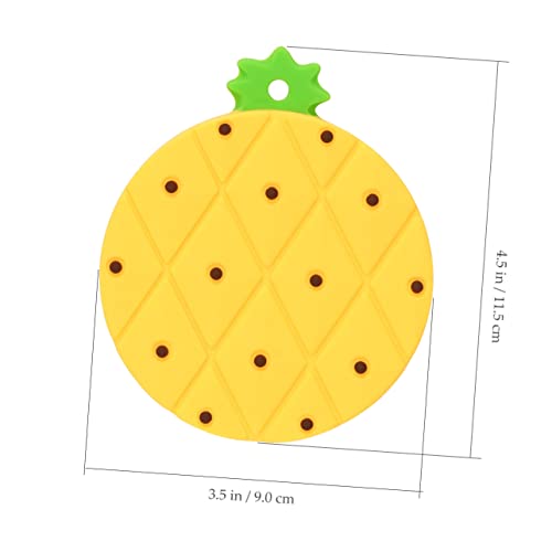 Cabilock 4 Pcs Replacement Dog Canning Food Dogs Pineapple Mason Good Lid Covers Shaped For Shape Spoons Cats Pet Cover Cat Lids Container Can Household Jar Protector Topper Silicone #TOP7