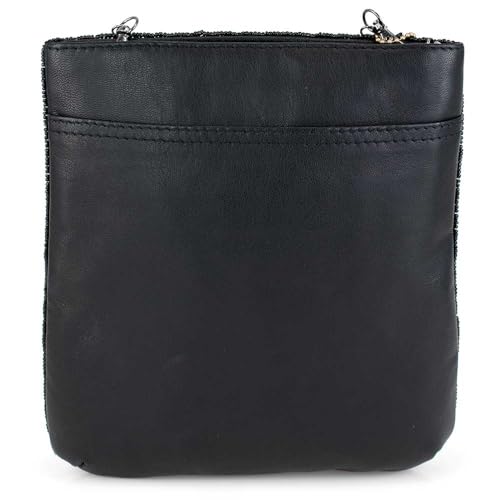 Image of Mary Frances Up and Up Beaded Crossbody Handbag Embroidered Martini Glass Evening Clutch Purse with Removable Strap, Pink