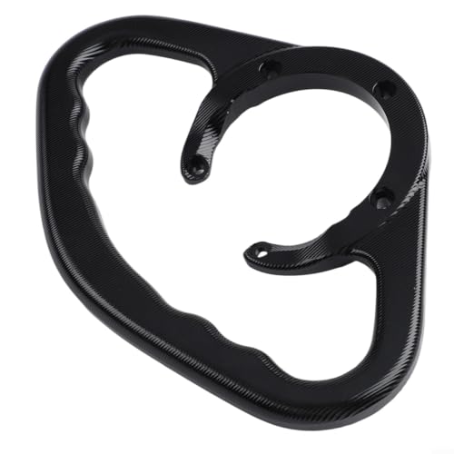 Asidero de tanque de gas para pasajero de moto con soporte de aluminio negro