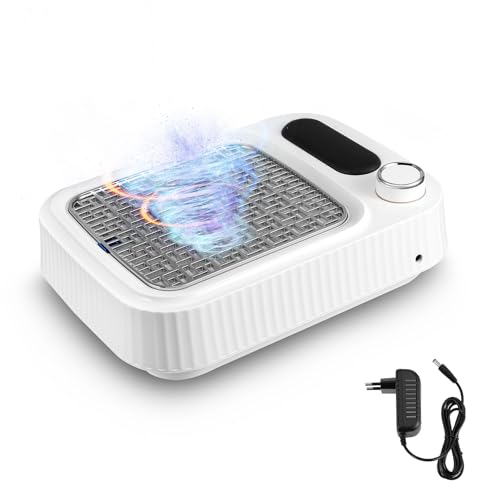 Nagelstaubabscheider Nagelstaubsauger Professionelle Staubabsaugung 80W Nail Extractor Fan Dust Collector mit Filter für Nagelstudio Ruhiger Nagelknipserreiniger (B) Nagelstaubabscheider Nagelstaubsauger Professionelle Staubabsaugung 80W Nail Extractor Fan Dust Collector mit Filter für Nagelstudio Ruhiger Nagelknipserreiniger (B)