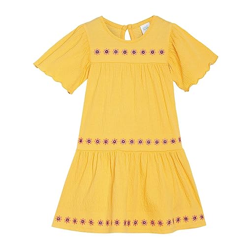 Image of miniklub Girls Red Checked Fit And Flare Dress