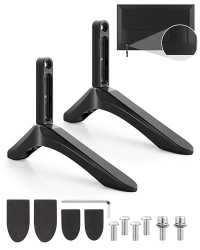 Upgraded Base Stand for Smart TV, Replacement TV Legs Holde for 28in 32in 40in 43in 49in 50in 55in 60in 65in 32S305 32S301 32S303 40S355 40S325 43S425 43S431 50S431 50S435 55S425 65S433 65S555