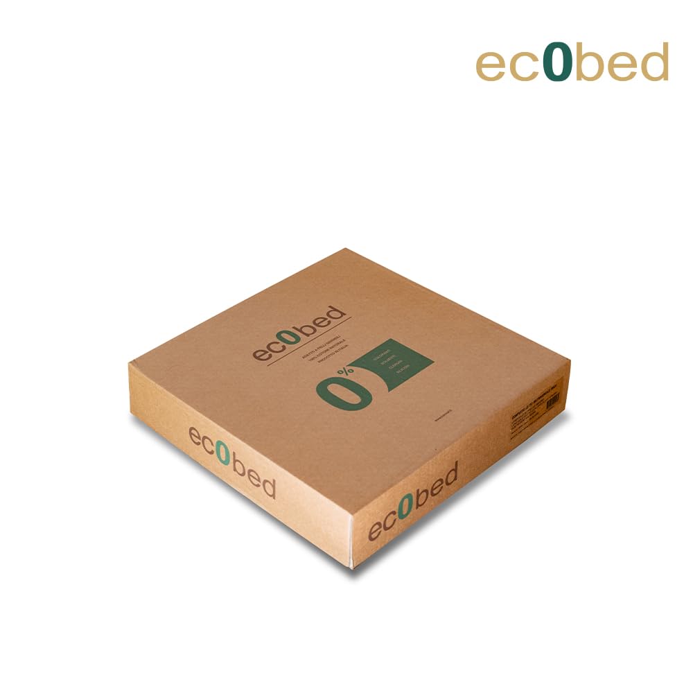 zer0bed, Set Lenzuola Matrimoniali Tinta Unita, 100% Cotone Solo Sbozzima, Senza Candeggiatura, Senza Tintura, Completo Letto,Made In Italy, Ec0bed, Fresco, Traspirante, Matrimoniale